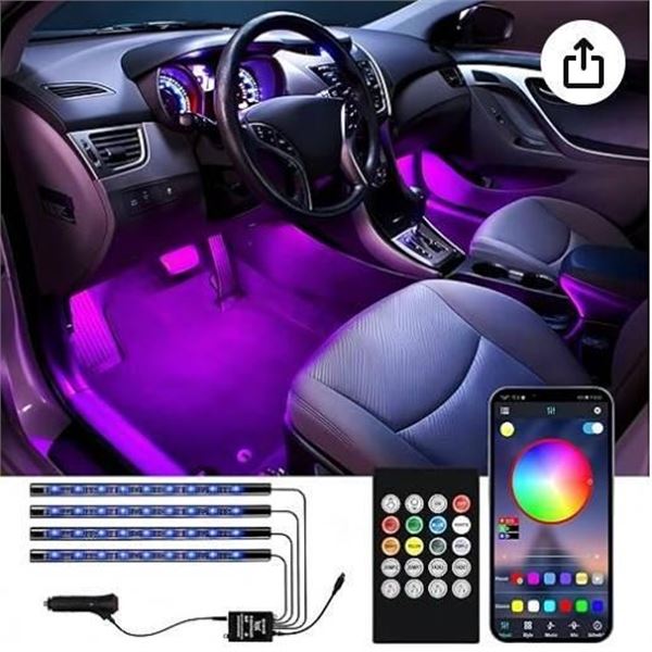 Car Truck Accessories Car LED Lights Interior with APP and Remote Control