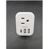 Image 3 : Addtam 2-Pack Wall Plug Adapter with USB Ports and Outlet Expansion