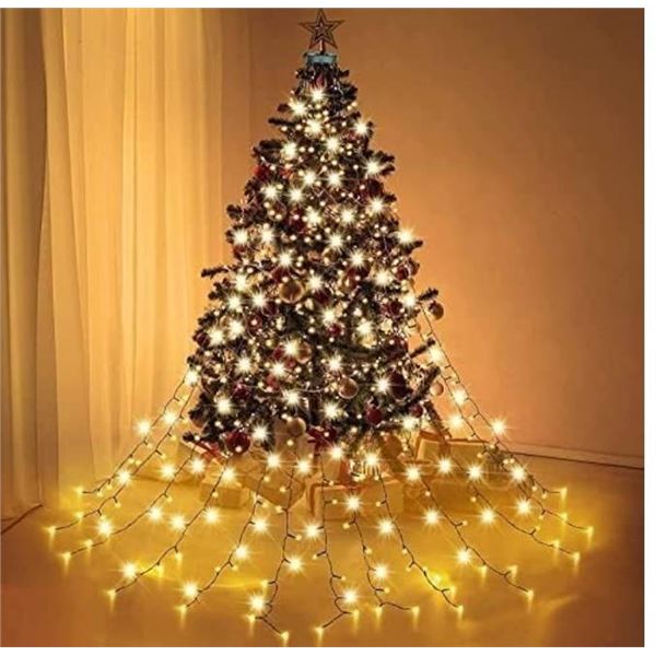 Christmas Tree Lighting Set Cascading Twinkle Lights Multicolor (Model X004GO54S5)