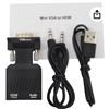 Image 1 : HDMI to VGA Converter Adapter with Audio Support and USB Cable