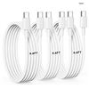 Image 1 : USB C to USB C Cable [3Pack-6.6FT] 3A/60W PD Fast Charger USB Type C Data Cable