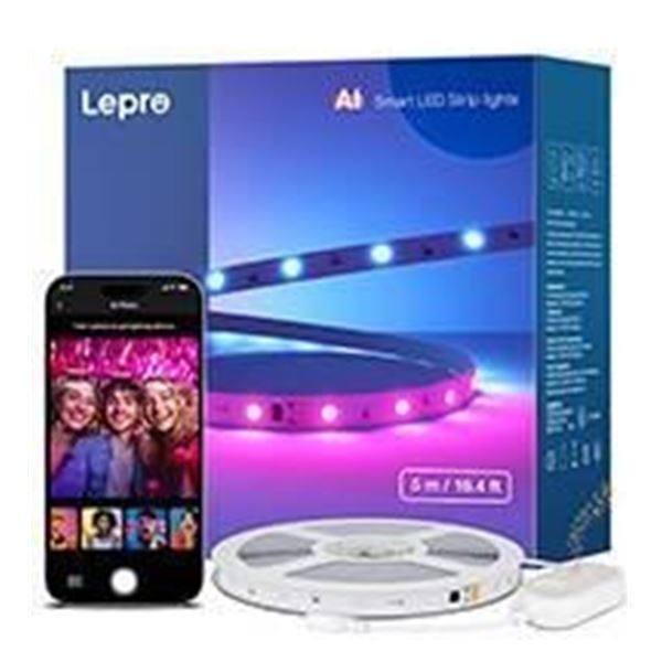Lepre S1 Smart LED Strip Lights, 5m/16.4ft, Multi-Color Lighting
