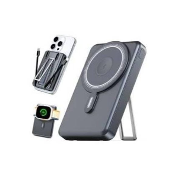 Eazpower 5-in-1 Magnetic 10000mAh Power Bank, 20W PD, Wireless Charging