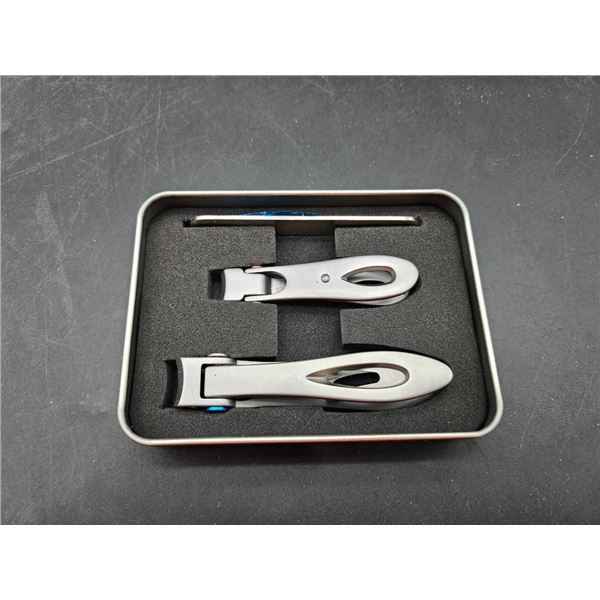 Stainless Steel Heavy-Duty Nail Clipper Set with Case
