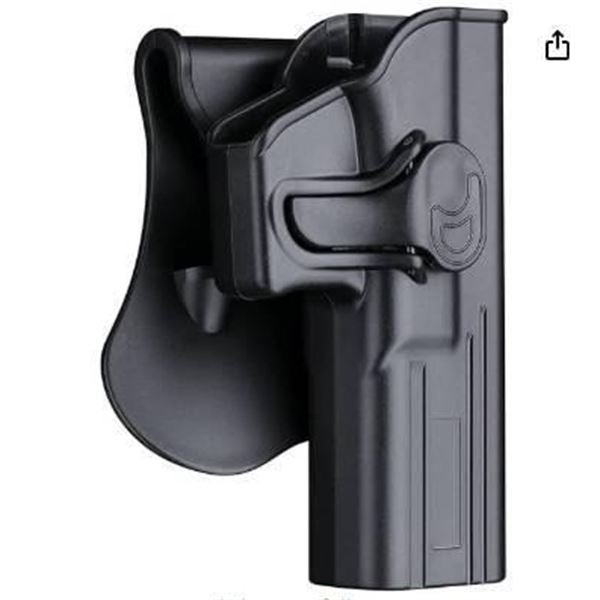 CYTAC Glock 17 Holster, OWB Holster for Glock 17 22 31 Gen 1 2 3 4 5, Polymer Outside The Waistband 