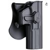 Image 1 : CYTAC Glock 17 Holster, OWB Holster for Glock 17 22 31 Gen 1 2 3 4 5, Polymer Outside The Waistband 