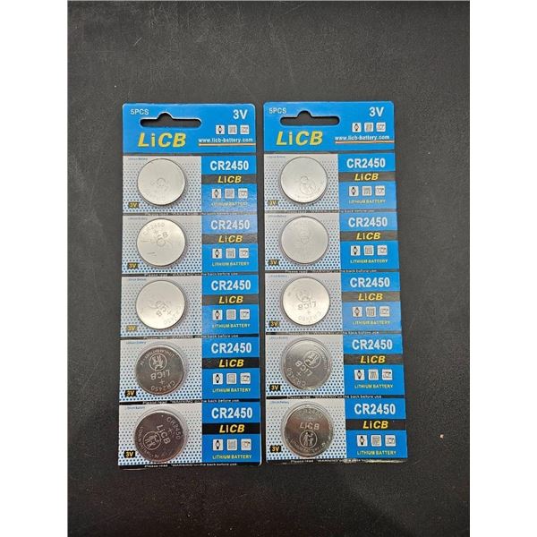 LiCB Household Batteries CR2450 3V Coin Cell, 20 Pieces
