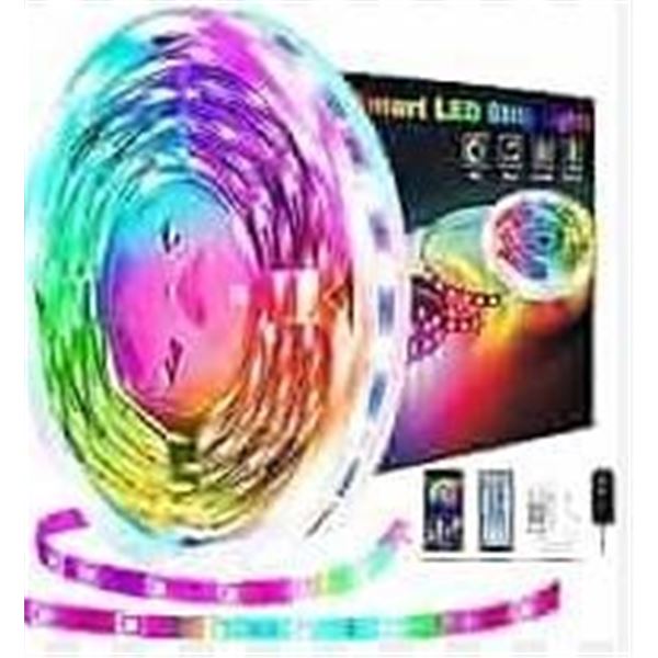 Smart LED Strip Lights With Remote and Power Adapter