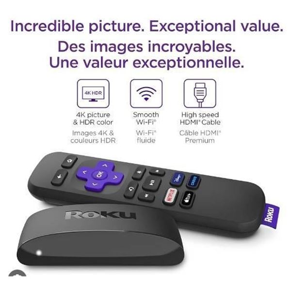 Roku Express 4K Media Streaming Device with Remote