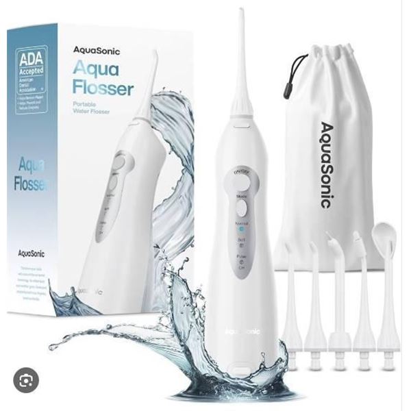 AquaSonic Aqua Flosser With Adjustable Pressure Modes