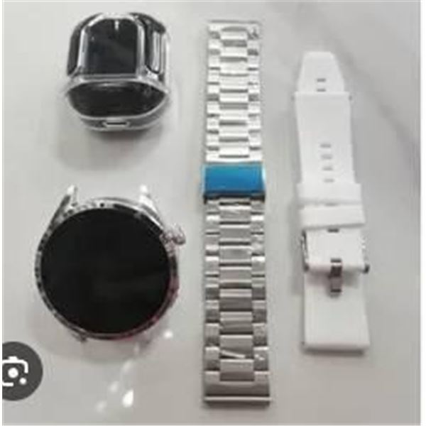 Smart Watch With Multiple Bands and Charging Accessories