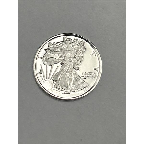 1 Gram .999 Fine Silver Round Walking Liberty & USA Eagle
