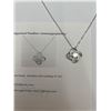 Image 2 : $1,065.00 - 1.00 CT GRA CERTIFIED ROUND BRILLIANT CUT MOISSANITE SWIRL HALO PENDANT