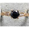 Image 3 : $1640 10K  1.63G Black Diamond 0.62Ct + 0.1Ct Lab Dia Ring