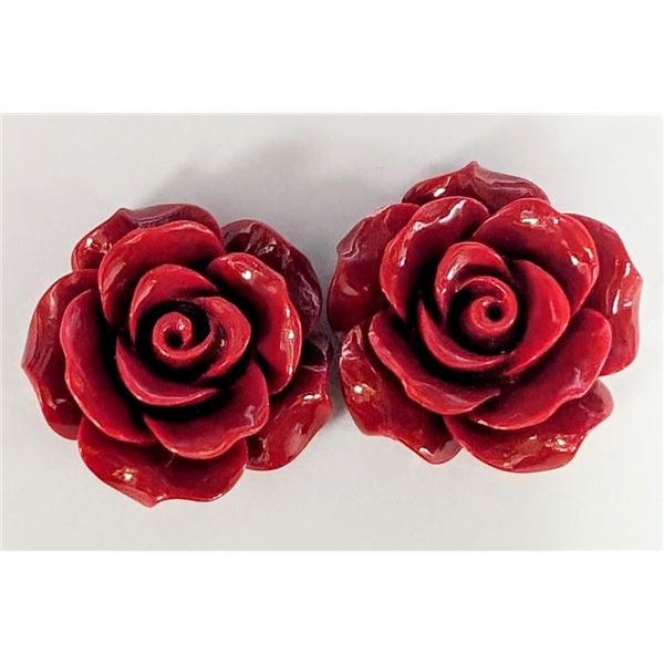 $240  Poly Coral Rose Flower For Bracelet And Pendant Bead