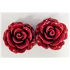 Image 1 : $240  Poly Coral Rose Flower For Bracelet And Pendant Bead