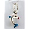 Image 1 : $50 Silver Dolphin 18"  Necklace