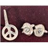 Image 1 : $50 Silver Earring And Nose Pin  Set