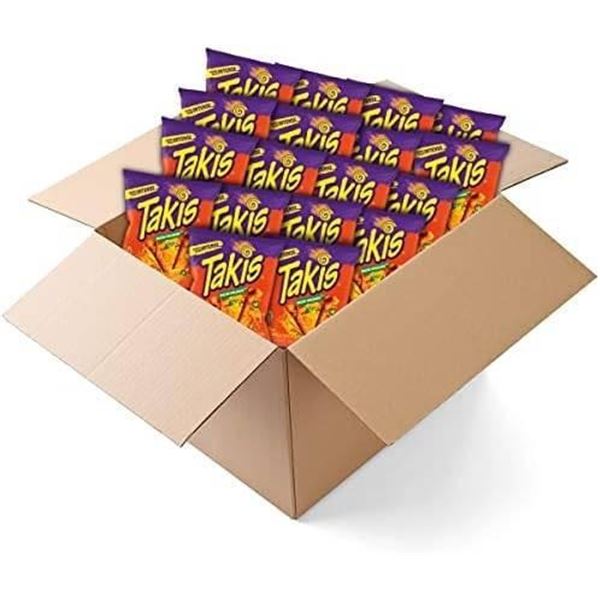 Takis Xplosion Tortilla Chips – Case of 18 Packs, 90g Each