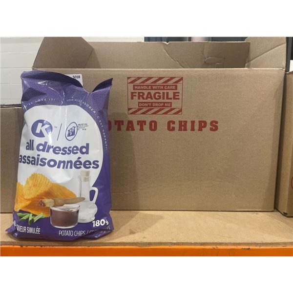 Circle K All Dressed Potato Chips 180g x 8ct