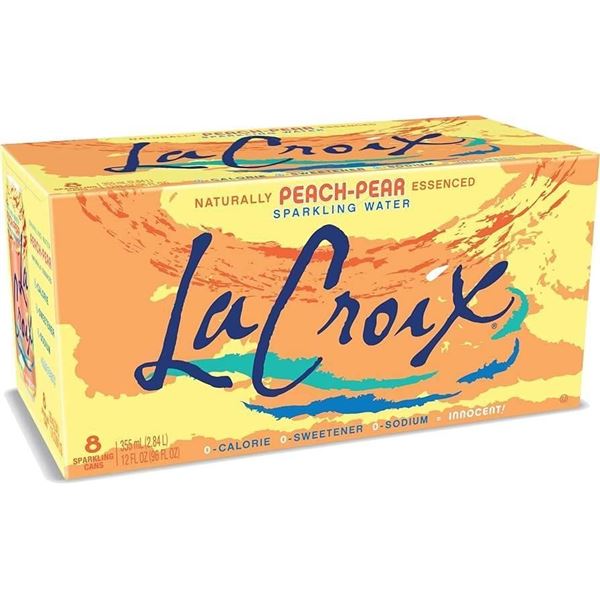 LaCroix Sparkling Water Peach Pear – 24 Cans (8 fl oz Each)