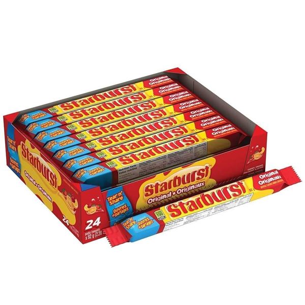 Starburst Tear N’ Share 24-Pack Assorted Fruit Flavored Candy, 150g Each
