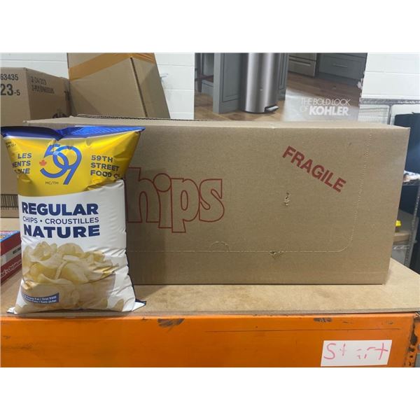 59th Street Foods Nature Regular Chips 140g Case of 16 Units