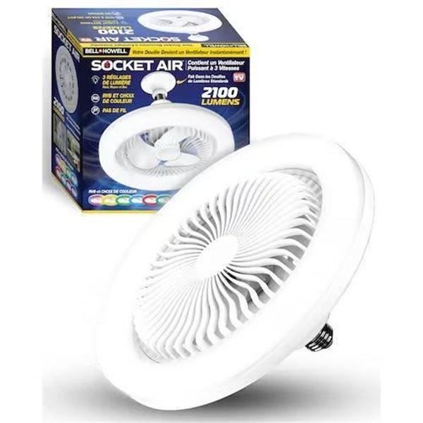 Bell + Howell Socket Air Light with 2100 Lumens and RGB Color Select