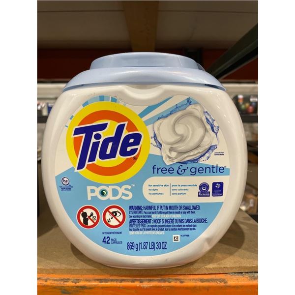 Tide PODS Free & Gentle Laundry Detergent, 42 Count (30 Oz)