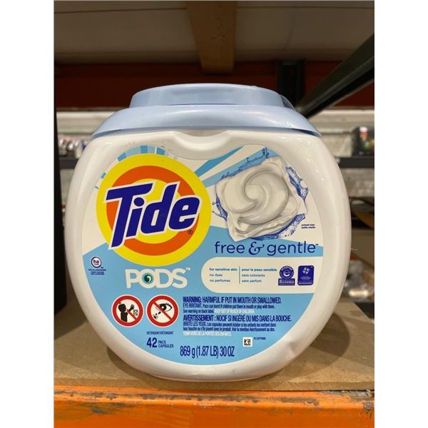 Tide Pods Free & Gentle Laundry Detergent, 42 Count, 30 oz