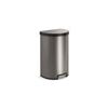 Image 1 : Kohler Stainless Steel Semi-Round Step Can Trash Can, 45L / 11.8 Gal