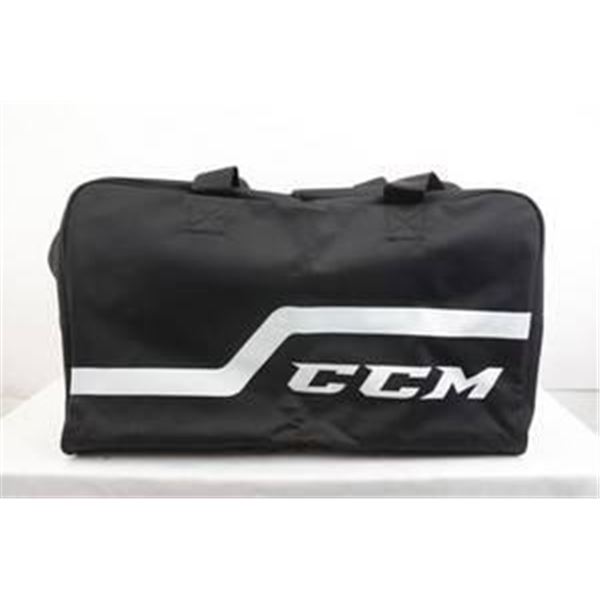 CCM Black Equipment Bag with Straps and Zipper Closure