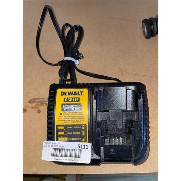 DEWALT DCB115 12V/20V MAX Lithium Ion Battery Charger