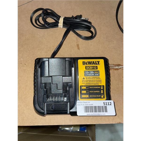 DEWALT DCB112 12V-20V MAX Lithium-Ion Battery Charger