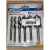 Image 1 : Mastercraft 6-Piece Sturdy Wood Auger Bit Set, Model 054-1246-6