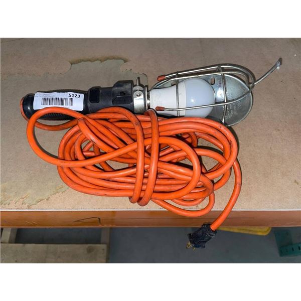 Portable Trouble Light with Guard and Extension Cord