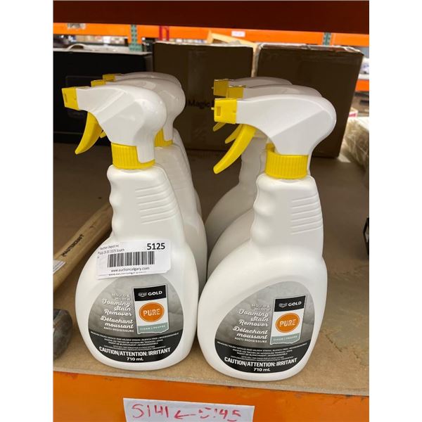 Six Bottles of Tz Gold Pure Bathroom and Kitchen Cleaner, 700mL Each