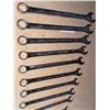 Image 3 : Chrome Vanadium Combination Wrench Set, 14 Pieces, Metric Sizes