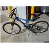 Image 1 : Supercycle Vice Dual-Suspension Mountain Bike, Blue, 26-Inch Wheels