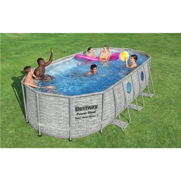 Bestway 18ft x 12ft x 48in Pool Set with Pump and Accessories