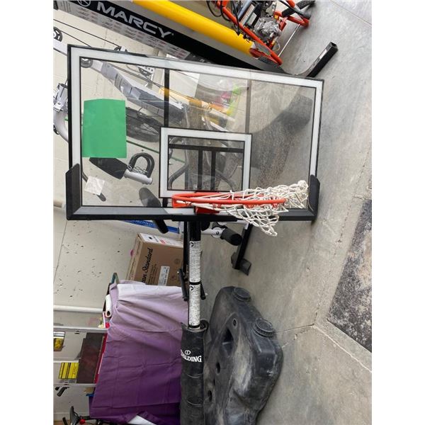 Spalding Adjustable Basketball Hoop With Pole And Base