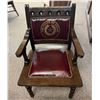 Image 1 : (IN ROOM ONLY BIDDING) FRIEND OF DSCF: Texas Constitutional Chair with Screen Print Gold State Seal