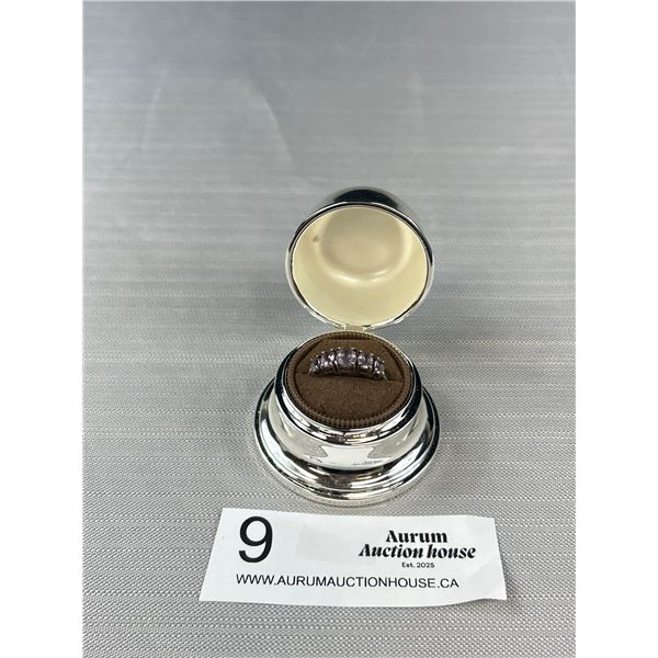 Vintage Birks Silver Plated Ring Box w/ Silver Ring