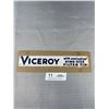 Image 1 : 10" Wide Viceroy Cigarette Metal Store Sign