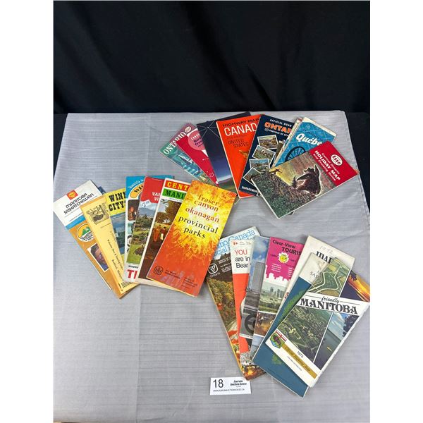 Nice Lot of Vintage Roadmaps