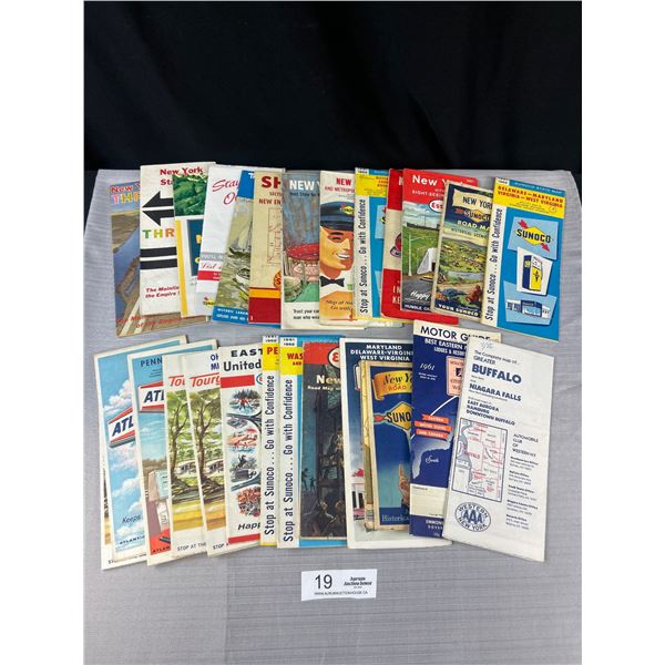 Nice Lot of Vintage Roadmaps