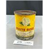 Image 2 : Vintage 1lb White Rose Grease Tin, Half Full
