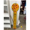 Image 1 : 54" Tall Custom Made Wooden Motor Oil Lolipop Sign, NO SHIPPING
