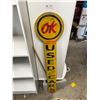 Image 1 : Custom Made 48" Tall OK Used Cars Lolipop Sign, NO SHIPPING