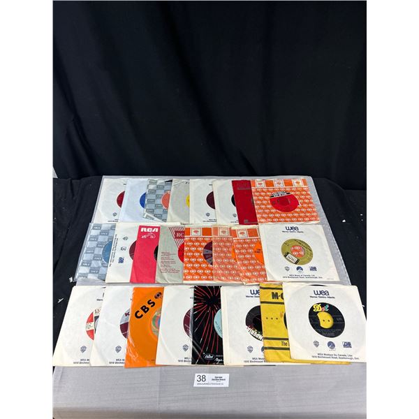 Lot of Over 20 45 Records in Excellent Condition , Teen Angel, Big Girls Don’t Cry, Etc